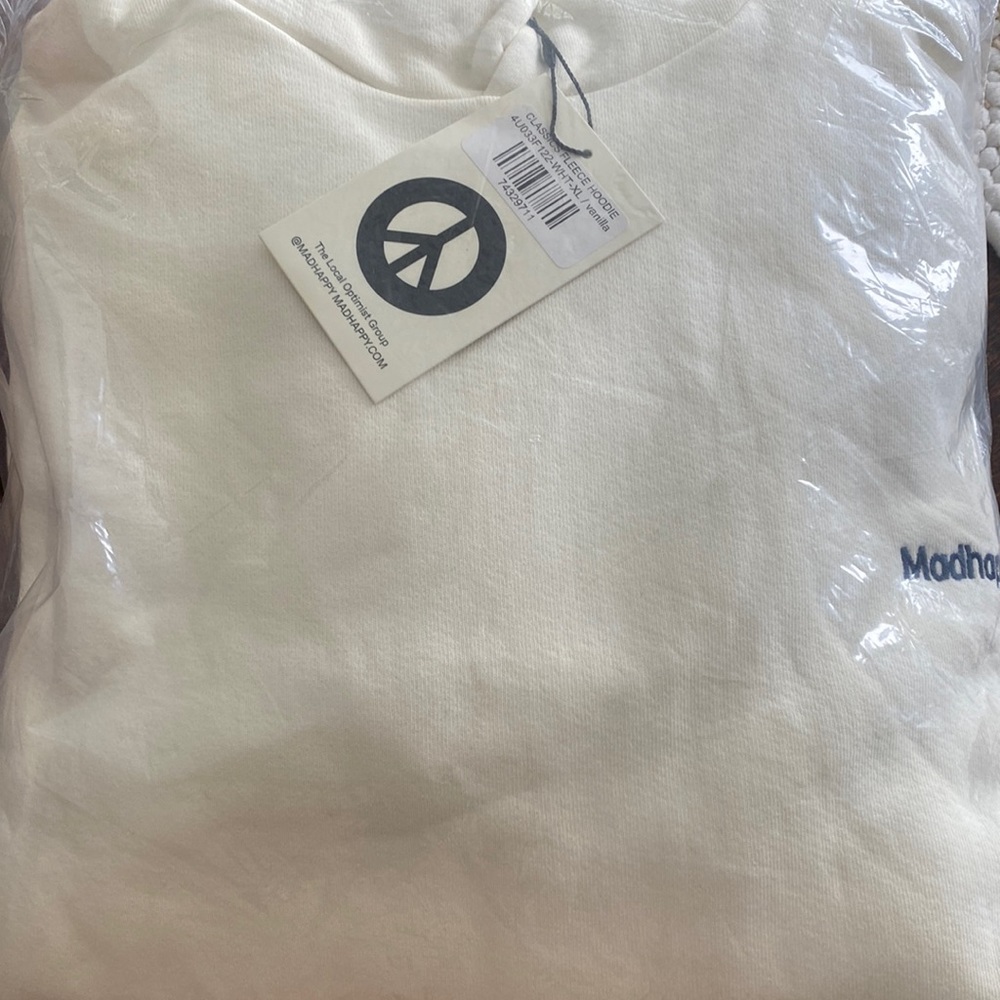 Brand New with tags in bag XL Vanilla Classics Fleece Hoodie Madhappy